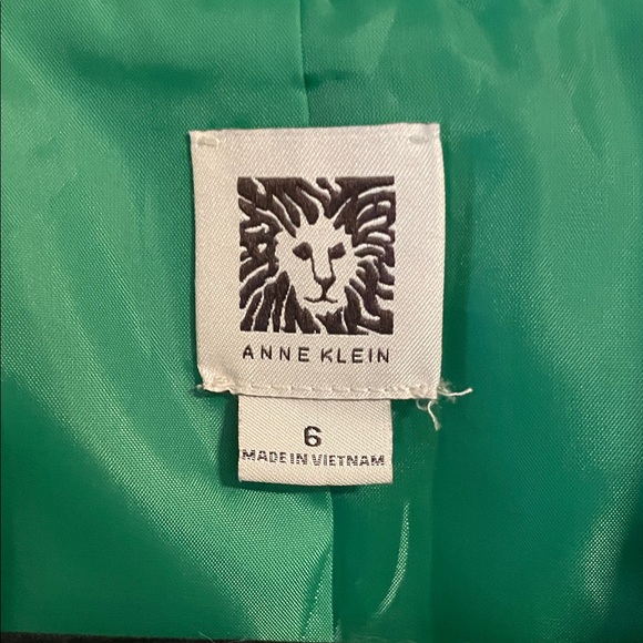 Vintage Anne Klein Bright Green Blazer - Picture 3 of 6